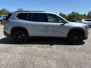 2026 GMC Acadia Elevation in Sterling Metallic — front three-quarter view