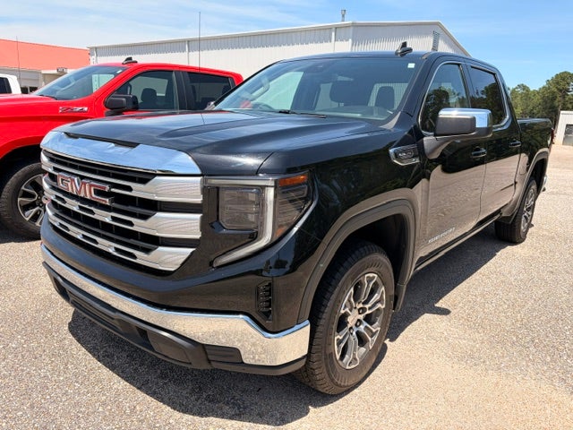 2023 GMC Sierra 1500 SLE in Onyx Black — front three-quarter view