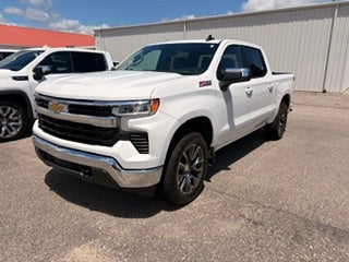 2022 Chevrolet Silverado 1500 LT in Summit White — front three-quarter view