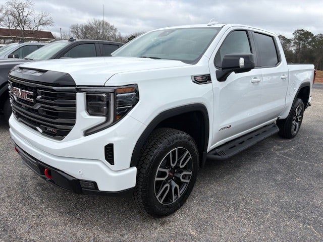 2026 GMC Sierra 1500 AT4 in Summit White — front three-quarter view